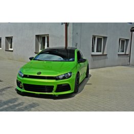 Накладка сплиттер на передний бампер на Volkswagen Scirocco III R